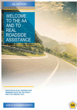 WELCOME TO THE AA AND TO REAL ROADSIDE ASSISTANCE