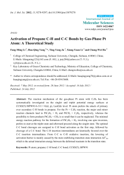Activation of Propane C-H and C-C Bonds by Gas