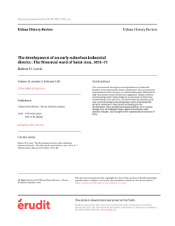 The development of an early suburban industrial district : The