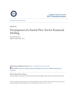 Development of a Particle Flow Test for Rotational Molding