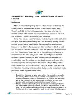 A Protocol for Developing the Social Contract