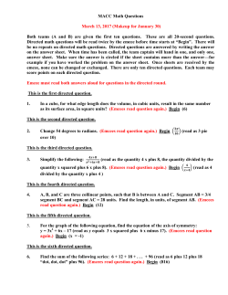 Math March 13, 2017 (March 16)