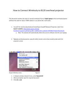 How to Connect Wirelessly to B120 overhead projector