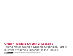 Grade 4 ELA Module 1A, Unit 2, Lesson 3