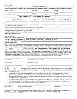 Licensed Health Care Provider (HCP) Orders