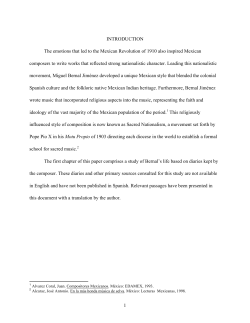 1 INTRODUCTION The emotions that led to the Mexican Revolution