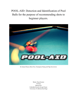Detection and Identification of Pool Balls for