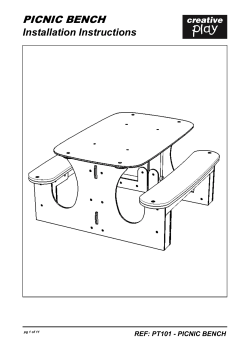 picnic bench - Creative Play UK