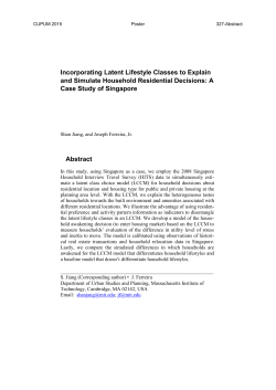 Incorporating Latent Lifestyle Classes to Explain and Simulate