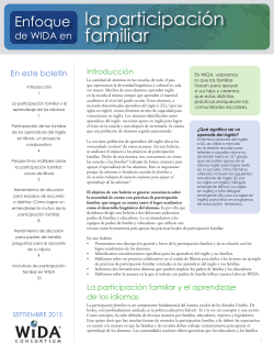 la participación familiar