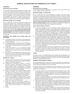 2015 Greenville Instructions