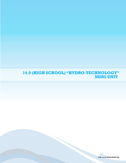 14.0 (high School) “hYDRo-TEchNologY” MiNi-UNiT