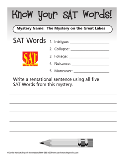 SAT Words - Gallopade