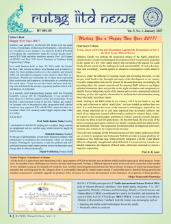 RuTAG Newslettr 2017 vol.5 no.1