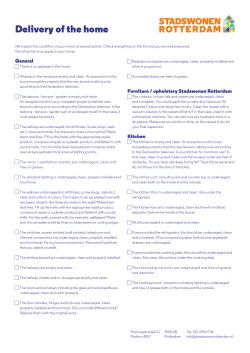 Delivery of the home