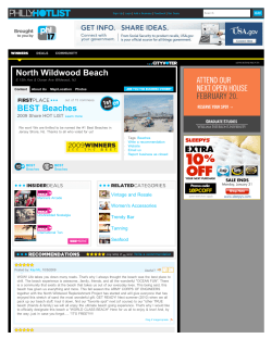 North Wildwood Beach in Wildwood NJ on MyPhl17`s HOT LIST