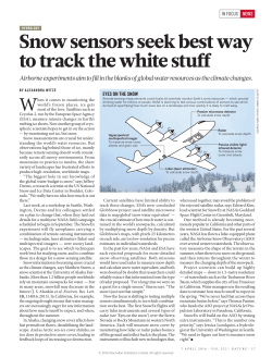 Snow sensors seek best way to track the white stuff