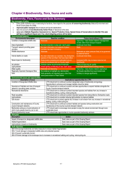 SEA Scoping Report Chapter 4 - Biodiversity