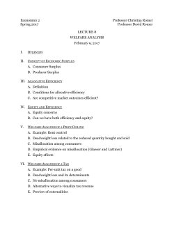 Economics 2 Professor Christina Romer Spring 2017 Professor