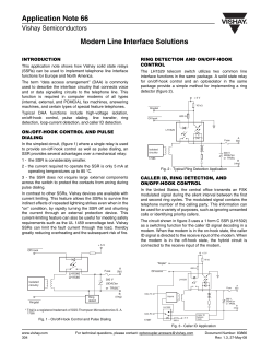 App66-Modem Line Interface Solutions