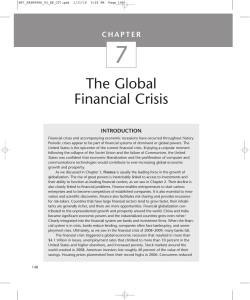 The Global Financial Crisis