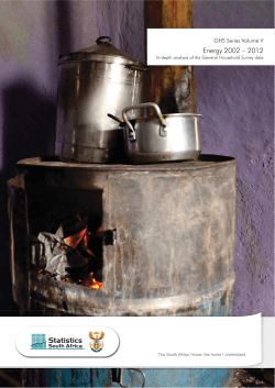 General Household Survey (GHS) Series V: Energy, 2002&ndash;2012