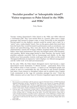 or `inhospitable island`? Visitor responses to - ANU Press