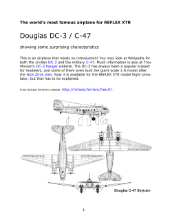Douglas DC-3 / C-47 for REFLEX XTR
