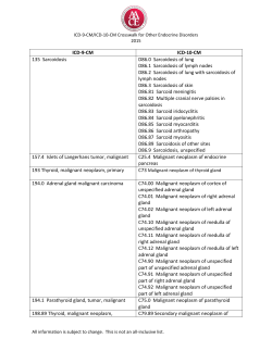 ICD-9-CM/ICD-10-CM Crosswalk For Other Endocrine Disorders 2015