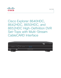 Cisco Explorer 8640HDC, 8642HDC, 8650HDC