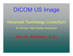 Patient 3D imaging - Advanced Technology Consortium