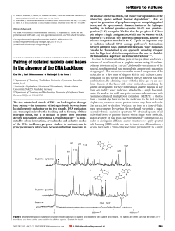 Pairing of isolated nucleic-acid bases in the absence of the DNA