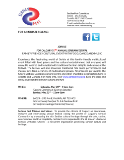 FOR IMMEDIATE RELEASE: JOIN US FOR CALGARY`S 7th