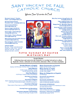 sunday bulletin newsletter