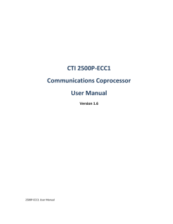 2500P-ECC1 Ethernet Communications Coprocessor