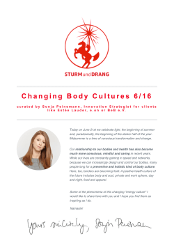 Changing Body Cultures 6/16