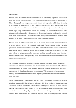 Socio Economic Study of Artisans Phase -1