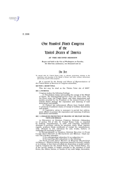 Stolen Valor Act of 2006