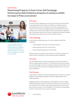 Maximizing Property to Auto Cross-Sell Campaign