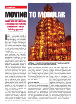 moving to modular - Koch Modular Process Systems