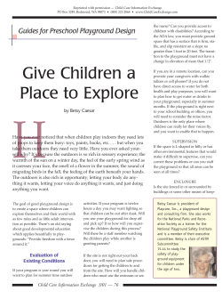 Give Children a Place to Explore - The Natural Playgrounds Company