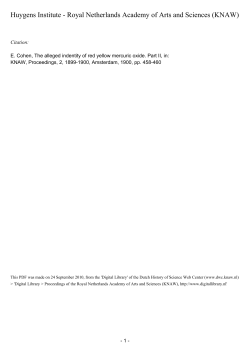 The alleged indentity of red yellow mercuric oxide. Part II