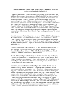 Frederick Alexander Preston Pigou