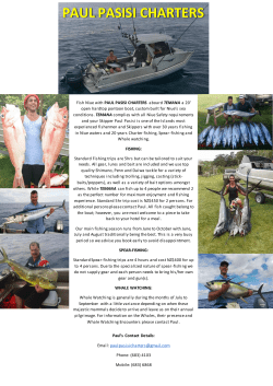 PAUL PASISI CHARTERS