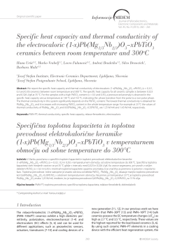 Specific heat capacity and thermal conductivity of the electrocaloric