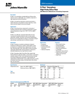 Q-Fiber® Amorphous High-Purity Silica Fiber