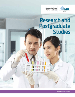 booklet-postgraduate - International Medical University