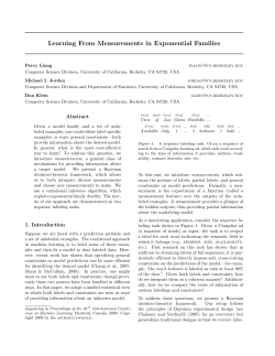 Learning From Measurements in Exponential Families