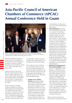 (APcAc) Annual conference Held in Guam