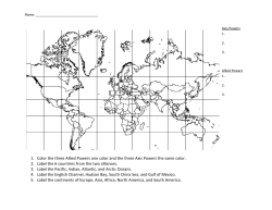 1. Color the three Allied Powers one color and the three Axis Powers
